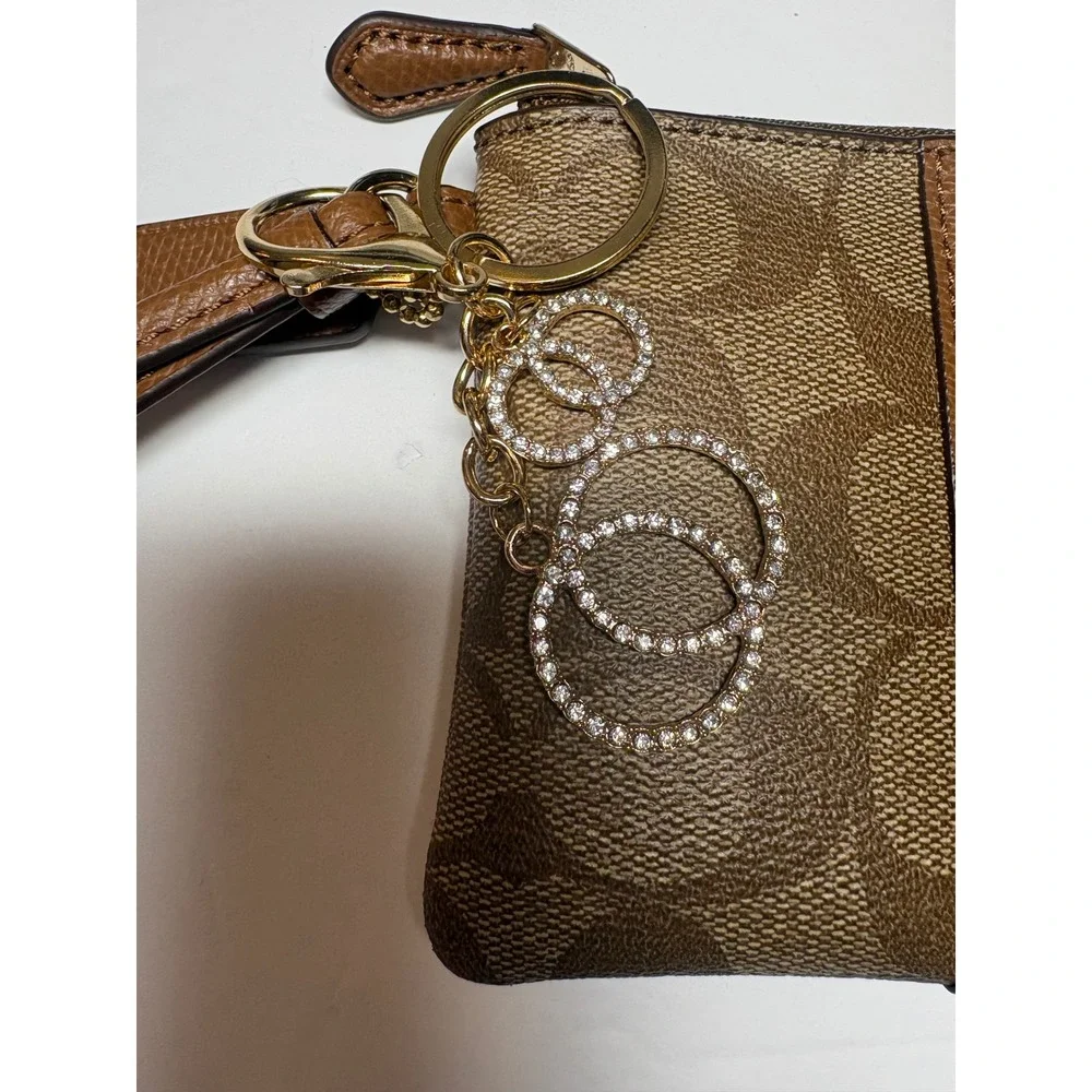 Coach Brown‎ Wristlet-NWT